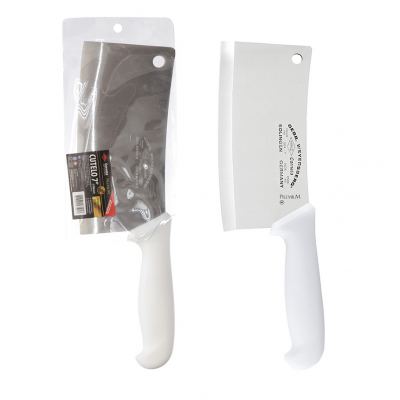 CUTELO DE INOX COM CABO BRANCO PREMIUM 7"