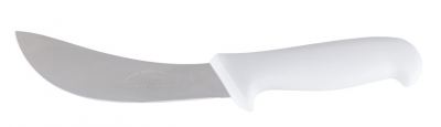 FACA PARA TIRAR COURO DE INOX COM CABO BRANCO PREMIUM 6"