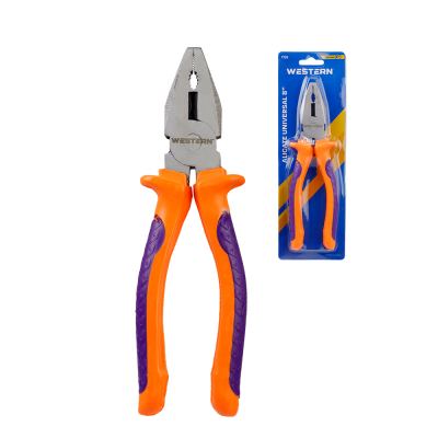 ALICATE UNIVERSAL ROXO E LARANJA 8"