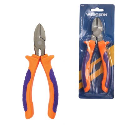 ALICATE DE CORTE DIAGONAL ROXO E LARANJA 6"