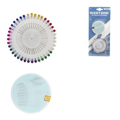 AGULHAS E ALFINETES 56PC