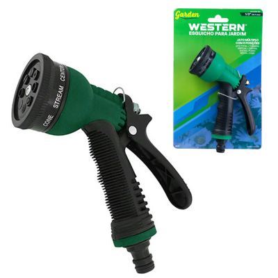 ESGUICHO PARA JARDIM 8 JATOS COM ENGATE 1/2"