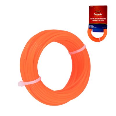FIO DE NYLON REDONDO AMARELO 2MM 10M