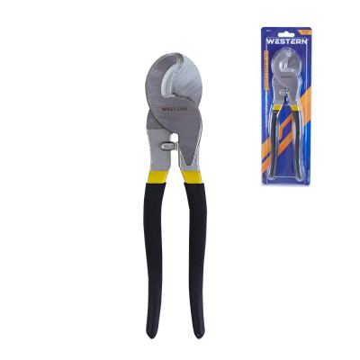 ALICATE DE CORTE PARA ARAME E CABO DE ACO PRETO E AMARELO 9 1/2"