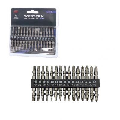 JOGO 15 BITS PONTA DUPLA 65MM