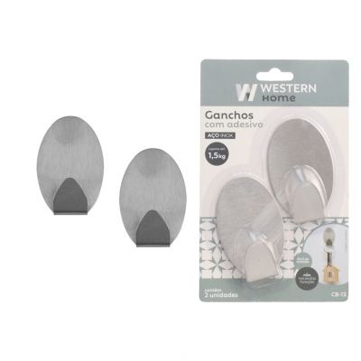 GANCHO INOX OVAL GRANDE JG 2PC