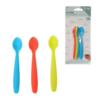 JOGO 6 COLHERES INFANTIS 13,5CM