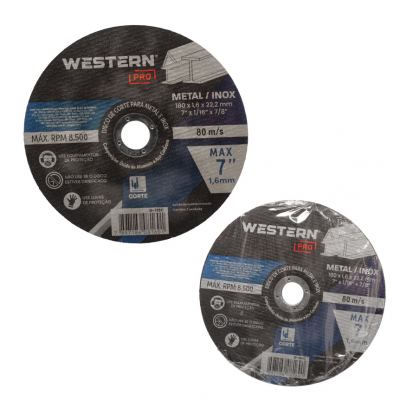 DISCO DE CORTE PARA METAL E INOX MAX 180X1,6X22,2MM