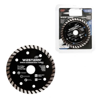 DISCO DE CORTE DIAMANTADO TURBO 110MM FURO 20MM