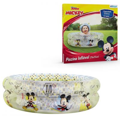 PISCINA INFLAVEL MICKEY 70 LITROS CAIXA