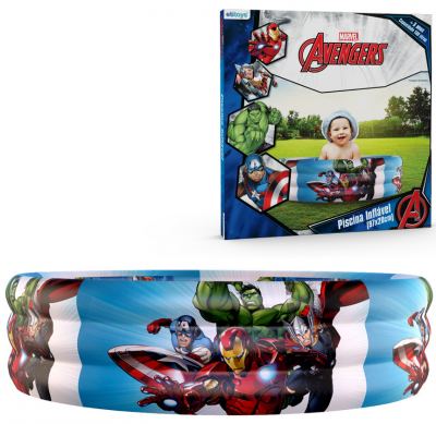 PISCINA INFLAVEL AVENGERS 130 LITROS CAIXA