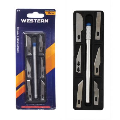 ESTILETE DE PRECISAO 6 PONTAS 13CM