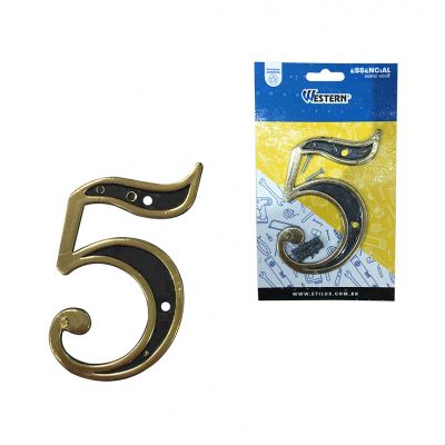 CARTELA NUMERO 5 COM PARAFUSO E BUCHA