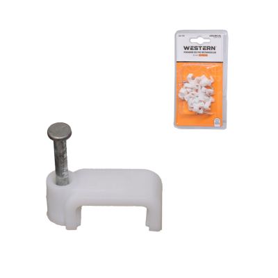 FIXADOR DE FIO RETANGULAR 12MM 20 PECAS