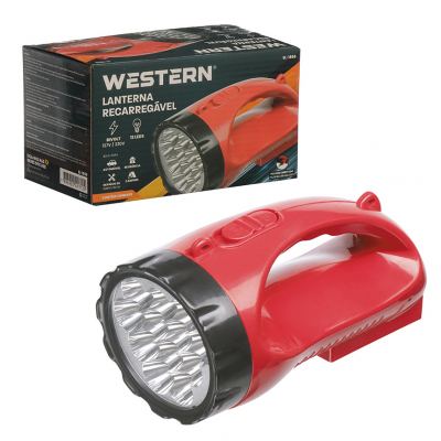 LANTERNA RECARREGAVEL COM ALCA 12 LEDS