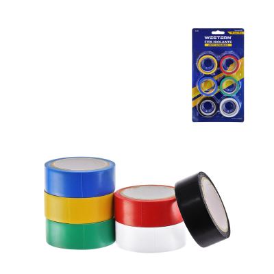 FITA ISOLANTE COLORIDAS 5MX19MM 6 PECAS