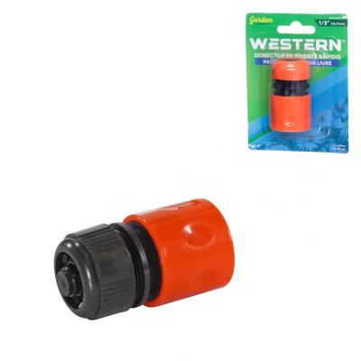 ENGATE RAPIDO PARA MANGUEIRA 1/2" PASSAGEM DE AGUA LIVRE