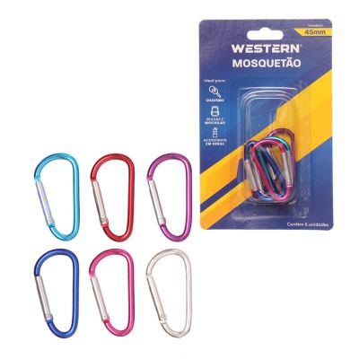MOSQUETOES 45MM 6 PECAS