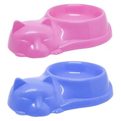 COMEDOURO PARA GATO DE PLASTICO 230ML