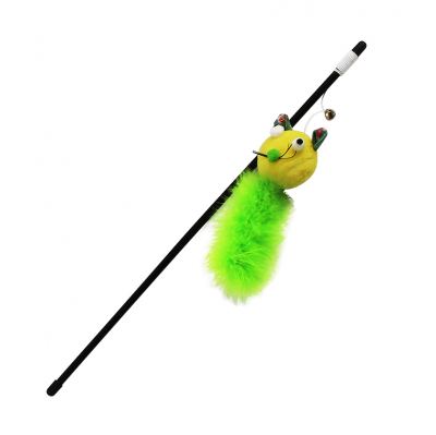 BRINQ GATO VARA C RATO 49CM