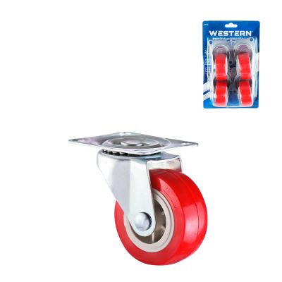 RODIZIOS GIRATORIOS DE PVC 50MM 4 PECAS