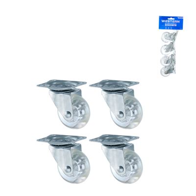 RODIZIOS GIRATORIOS DE SILICONE 50MM 4 PECAS