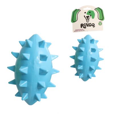 BRINQUEDO PARA CAES MORDEDOR BOLA OVAL 14CM