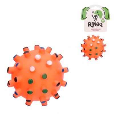 BRINQUEDO CAO BOLA ESPINHO 6,5CM