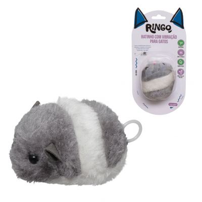 BRINQUEDO PARA GATO RATO VIBRACAO 7CM