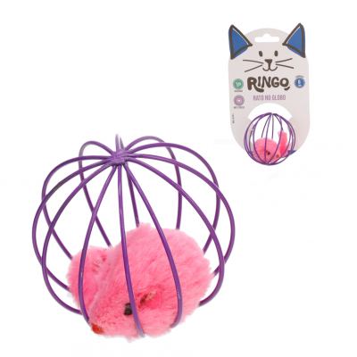 BRINQUEDO GATO RATO GLOBO 6CM