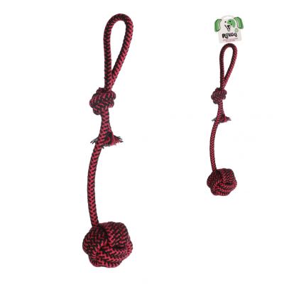 BRINQUEDO PARA CACHORRO BOLA COM CORDA 38,5CM