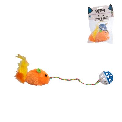 BRINQUEDO PARA GATOS RATO BOLA COM GUIZO 30CM