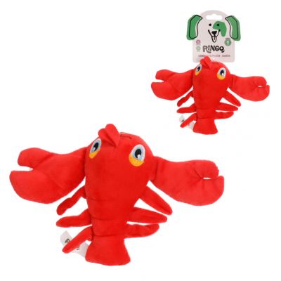 BRINQUEDO PARA CAES DE PELUCIA LAGOSTA 20 CM-  