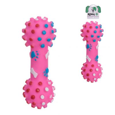 BRINQUEDO PARA CACHORRO HALTERES COM PATINHAS -  