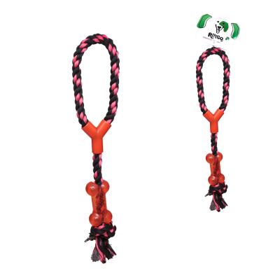 CORDA DE BRINQUEDO PARA CAES COM OSSO 41CM