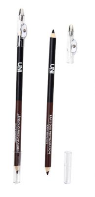LAPIS DUO PRETO MARROM