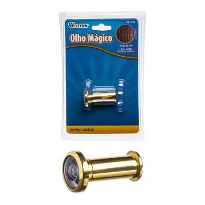 VISOR PARA PORTA OLHO MAGICO DOURADO