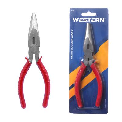 ALICATE DE BICO MEIA CANA RETO VERMELHO 6"