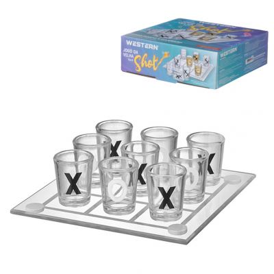 JOGO DA VELHA SHOT DRINK 13 X 13CM