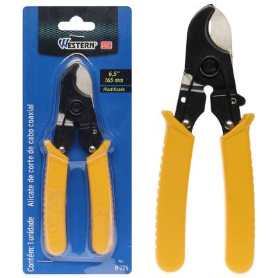 ALICATE DE CORTE CABO COAXIAL AMARELO 6,5"