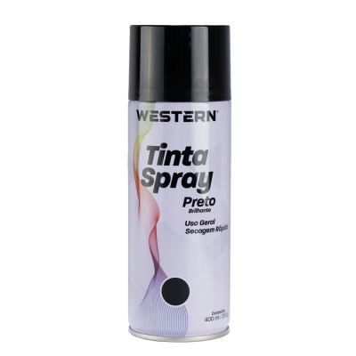 TINTA SPRAY USO GERAL BRILHO PRETO 400ML