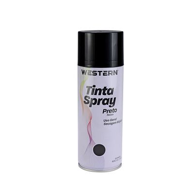 TINTA SPRAY USO GERAL FOSCO PRETO  400ML