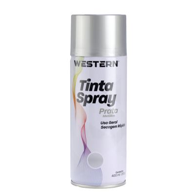 TINTA SPRAY USO GERAL BRILHO PRATA  400ML