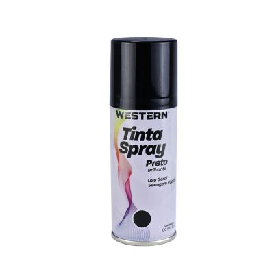 TINTA SPRAY USO GERAL BRILHO PRETO 100ML