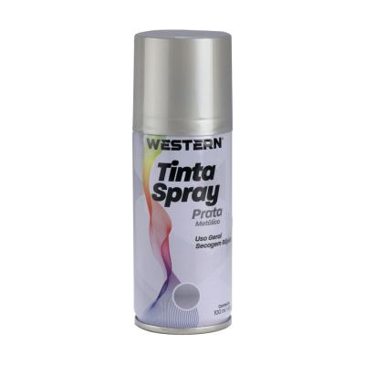 TINTA SPRAY USO GERAL BRILHO PRATA  100ML
