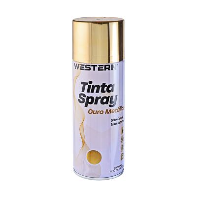 TINTA SPRAY USO GERAL METALICO OURO 400ML