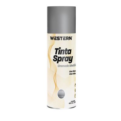 TINTA SPRAY USO GERAL METALICA CROMADA 400ML