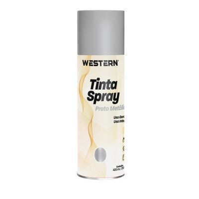 TINTA SPRAY USO GERAL  METALICA PRATA 400ML
