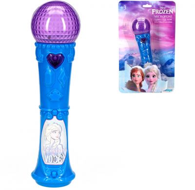 MICROFONE COM LUZ E SOM FROZEN