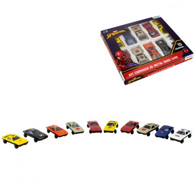 CARRINHO RODA LIVRE SPIDERMAN 10 PECAS
